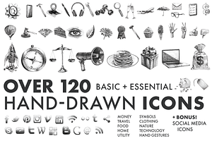 Hand-Drawn Icons (Clip art)