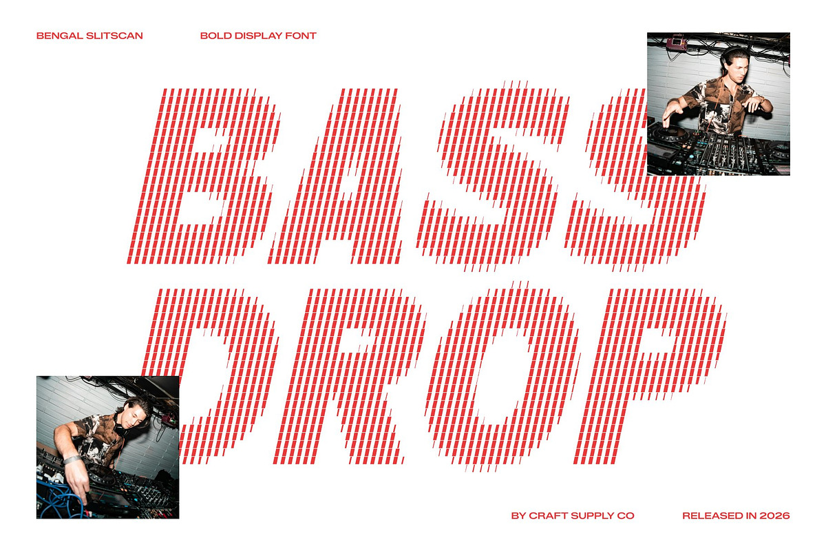 Bengal Slitscan, a Sans Serif Font by Craft Supply Co. (Photo 6 of 8)