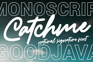 Catchme - Signature Font