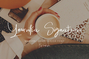 Yourvika Signature, a Handwritten Font by Eltypesstudio