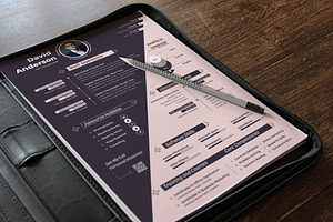 Modern Resume Cv Template Word Pages