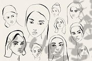 Amelia Line Art Pack, an Illustration by Kassenzio Atelier (Thumbnail 6 of 9)