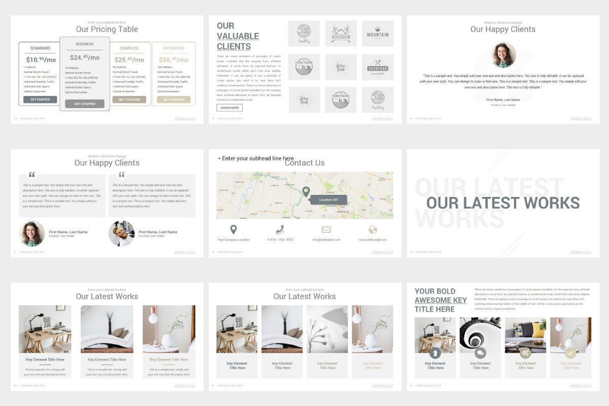 Elegant PowerPoint Template Pack, a Presentation Template by SlideSalad (Photo 13 of 25)