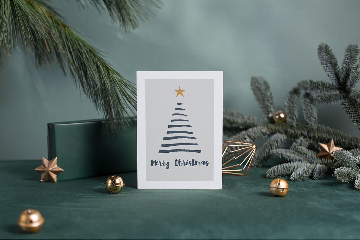 Hand Drawn Christmas Cards Bundle, a Card Template by maaariabouvier (Photo 7 of 19)