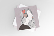 Girl listens to music in headphones, a Person Illustration by Good Studio (Thumbnail 4 of 5)