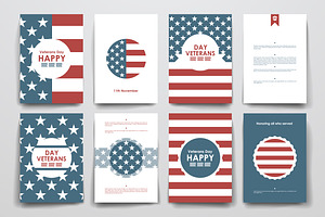 Veterans Day. Card Templates