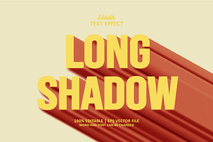 Text Effect Long Shadow