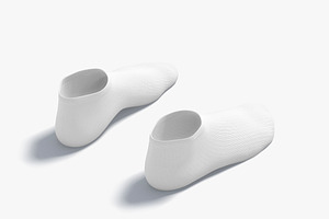 White Low-cut Socks 3D Model