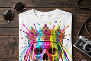 Royal Crown Skull Paint Drip, a Shirt Mockup by Vector Stall (Thumbnail 2 of 14)