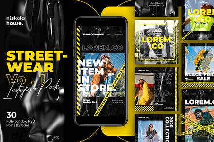 SALE! Streetwear Vol1 Instagram Pack