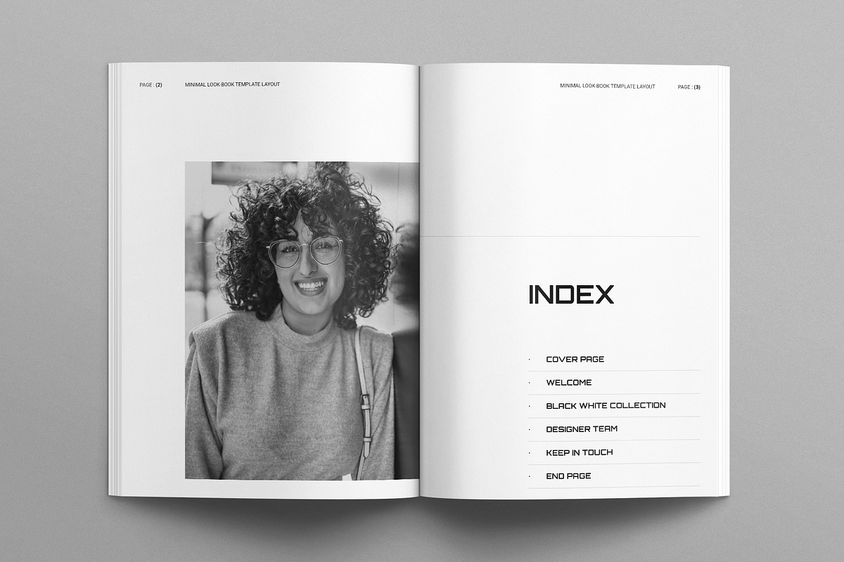 Lookbook Template Layout, a Magazine Template by E-Type (Photo 2 of 8)