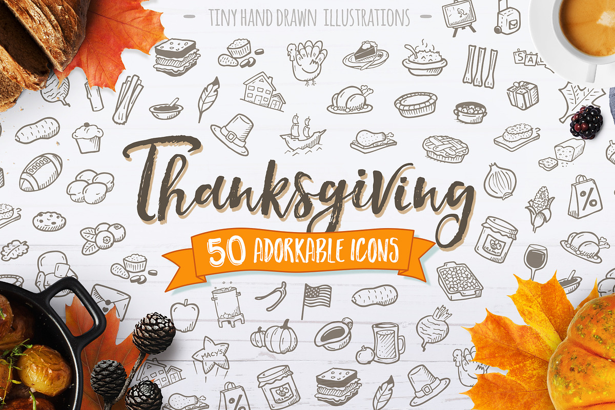 Thanksgiving - Hand Drawn Icons, an Icon by Good Stuff No Nonsense (Photo 1 of 7)