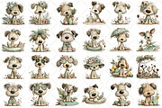 Whimsical Summer Dog Clipart, an Animal Illustration by Black Bird Studio (Thumbnail 2 of 6)