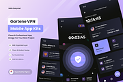 Galaxy Gaze - Mobile Private VPN App, an UI Kit Template by SquidPixey (Thumbnail 1 of 3)