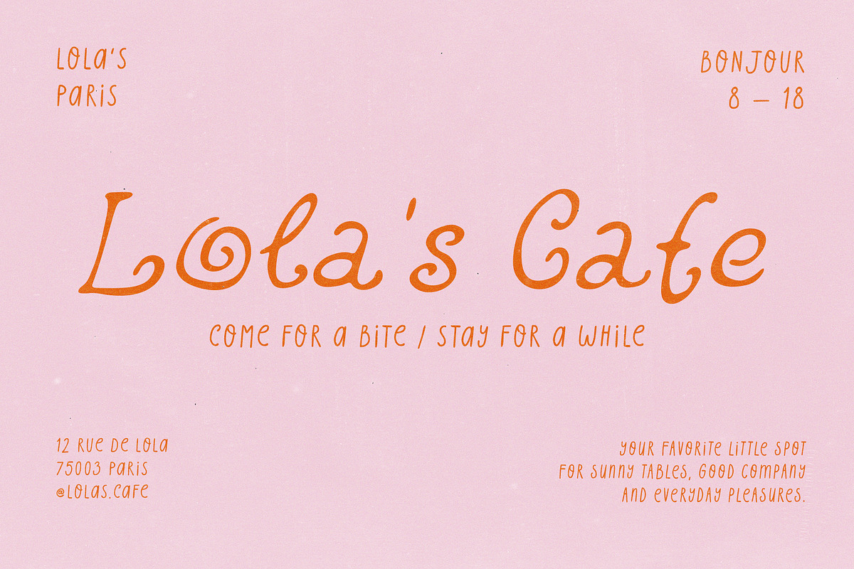 Curly Vintage Chic Handwritten Font, a Handwritten Font by Ayya Studio (Photo 6 of 15)