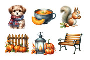 Autumn Fall Days Clipart Bundle, an Illustration by Daily.Designs (Thumbnail 5 of 5)
