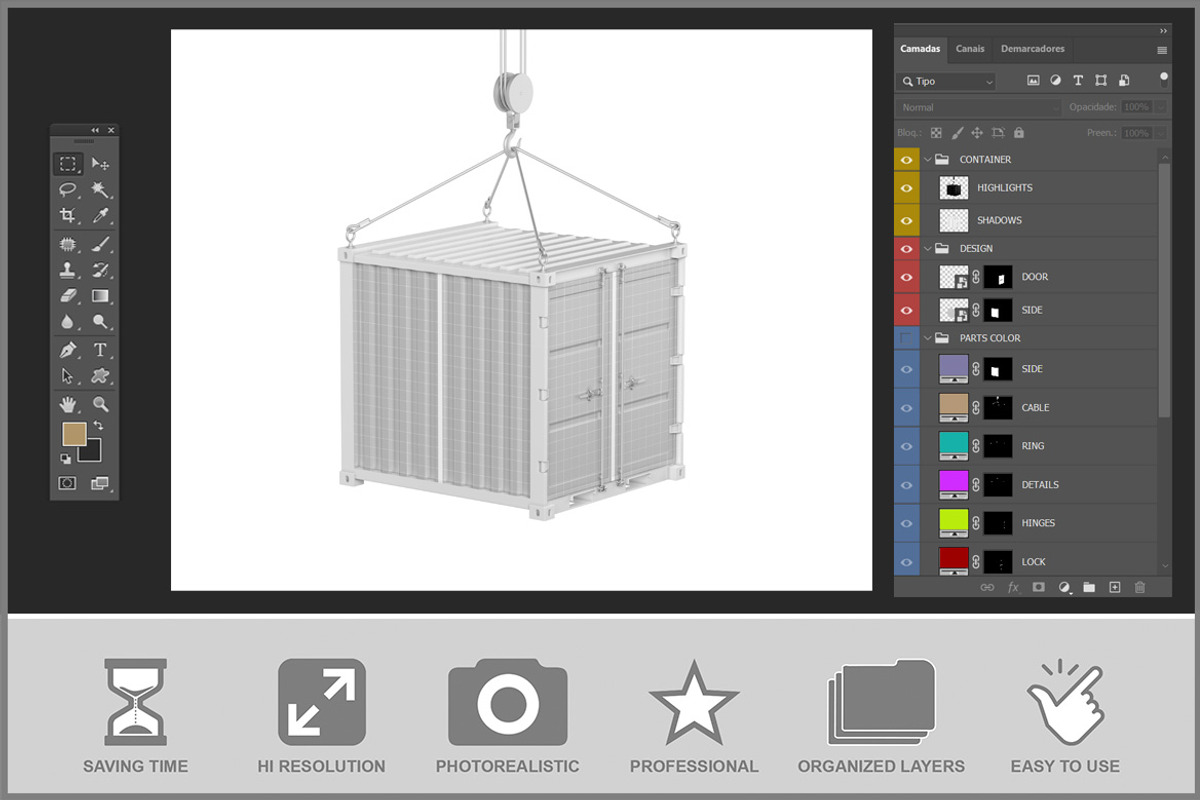 Container Mockup PSD, a Cups & Container Mockup by Bruno's Shop (Photo 3 of 4)