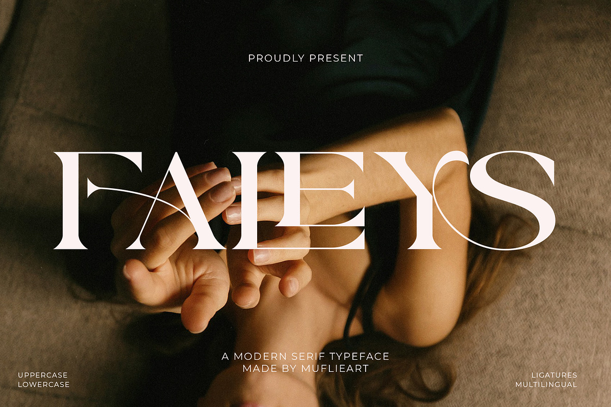 Faleys - Modern Serif Typeface, a Serif Font by Muflieart (Photo 1 of 10)