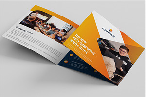 Corporate Square Tri-fold Brochure