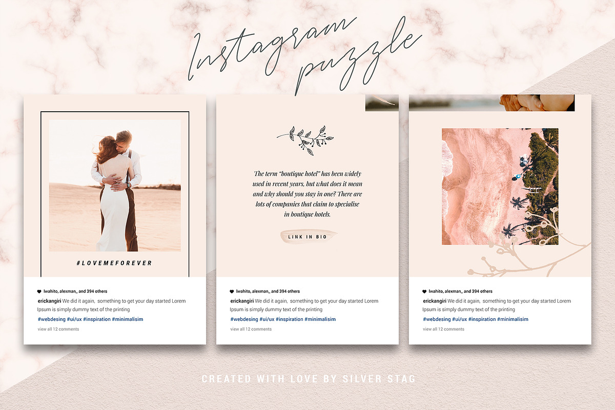 #InstaGrid 5 - Canva Puzzle Template, a Social Media Template by SilverStag Type Foundry (Photo 14 of 15)