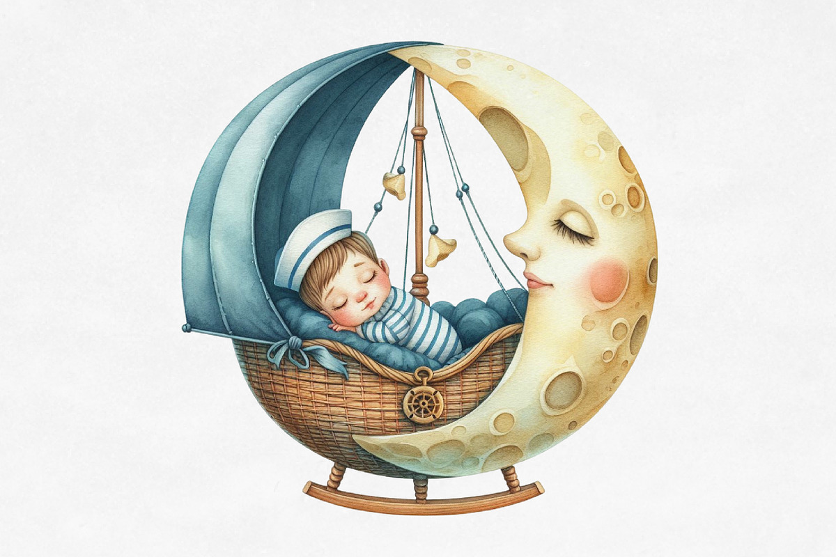 Cute Little Sailor Watercolor PNG, an Illustration by Designking (Photo 4 of 4)
