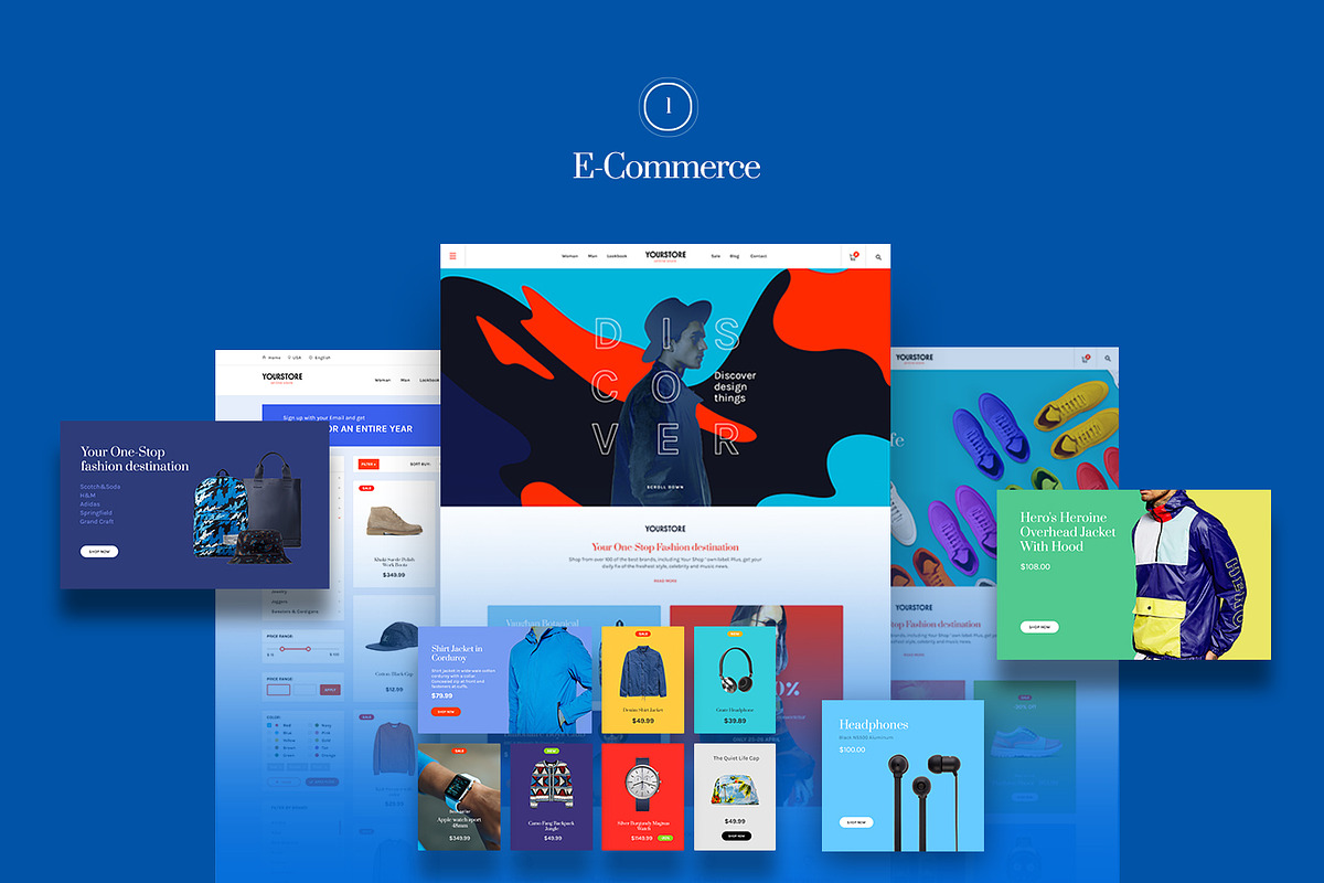 Multicolor UI Kit, an UI Kit Template by Amirzhanuly (Photo 4 of 10)