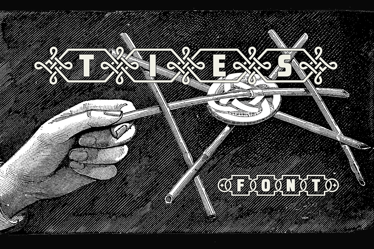 TIES | Display Tribal Banner Font, a Sans Serif Font by deFharo (Photo 3 of 7)