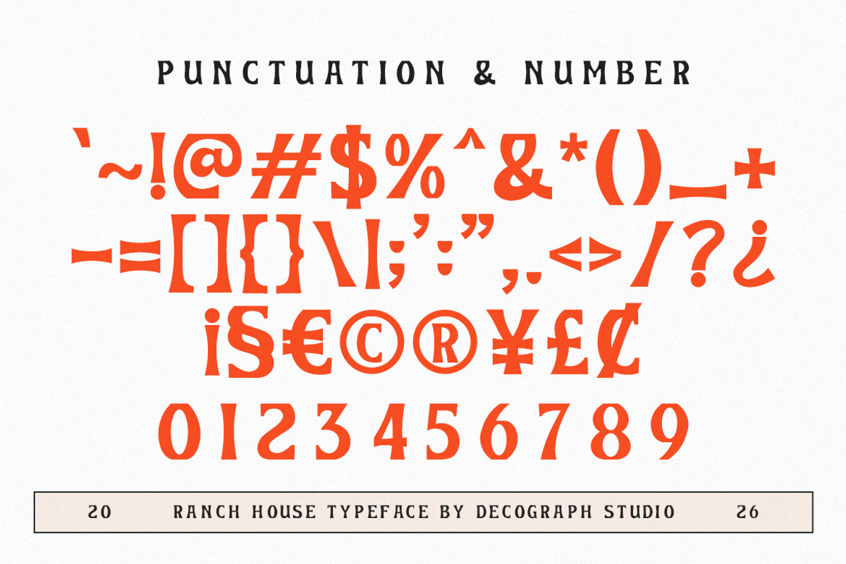 Ranch House – Western Classic Serif, a Serif Font by decographstud (Photo 8 of 9)