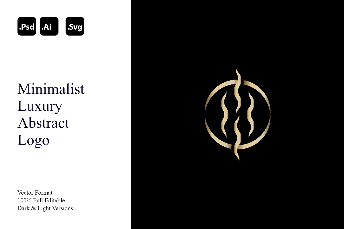 Minimalist Luxury Abstract Logo, a Branding & Logo Template by Luxury Logos (Photo 1 of 4)