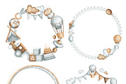 NEWBORN baby illustration & patterns, an Object Illustration by Linerisyart (Thumbnail 12 of 17)