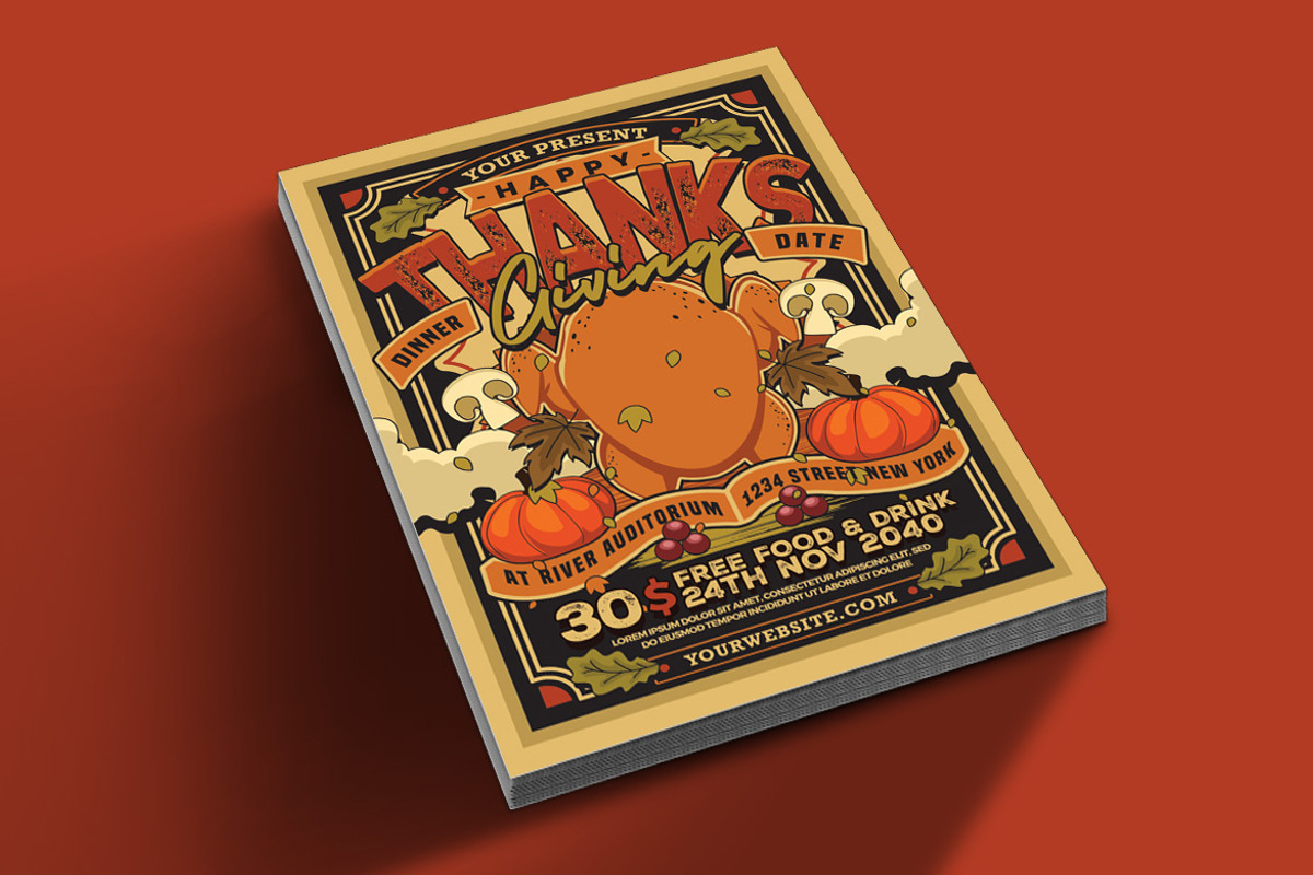 Thanksgiving Flyer, a Flyer Template by Muhamad Iqbal hidayat (Photo 2 of 4)