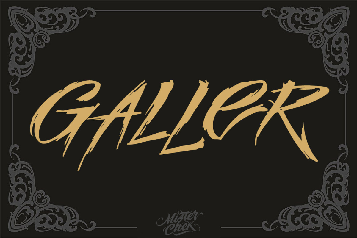 Galler, a Font by Mister Chek (Photo 1 of 2)