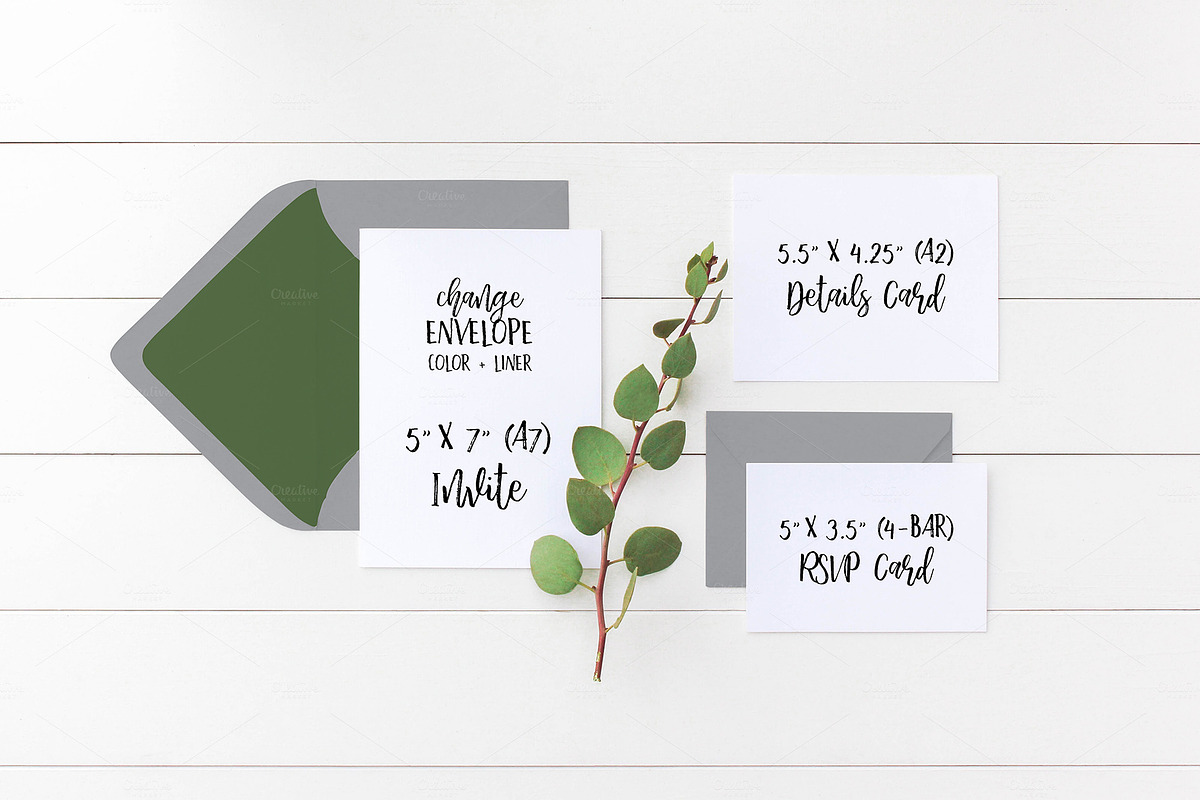 Wedding Suite Mockup BUNDLE, a Print Template by ILLONA GRAPHICS (Photo 7 of 7)