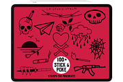 Stick & Poke - Tattoo Stamp Set, a Brush Add-On by LA Studio Sthlm (Thumbnail 2 of 4)
