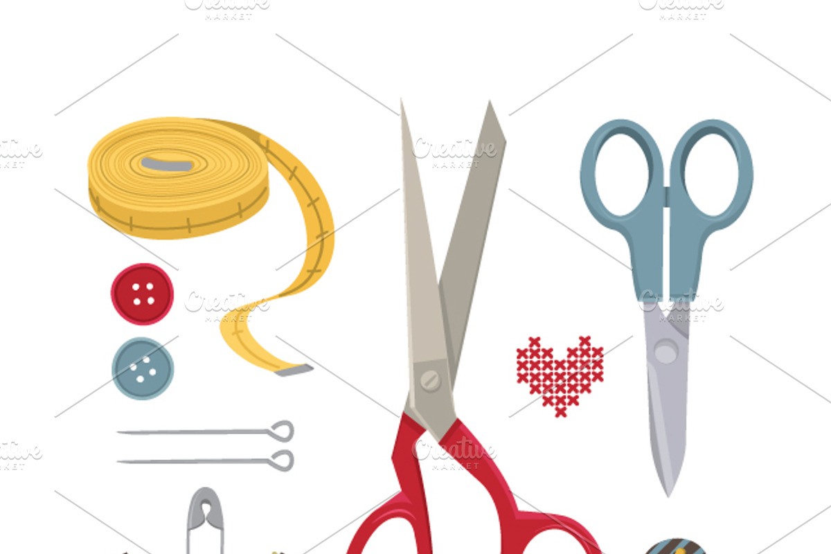 Sewing vector kit preview 3