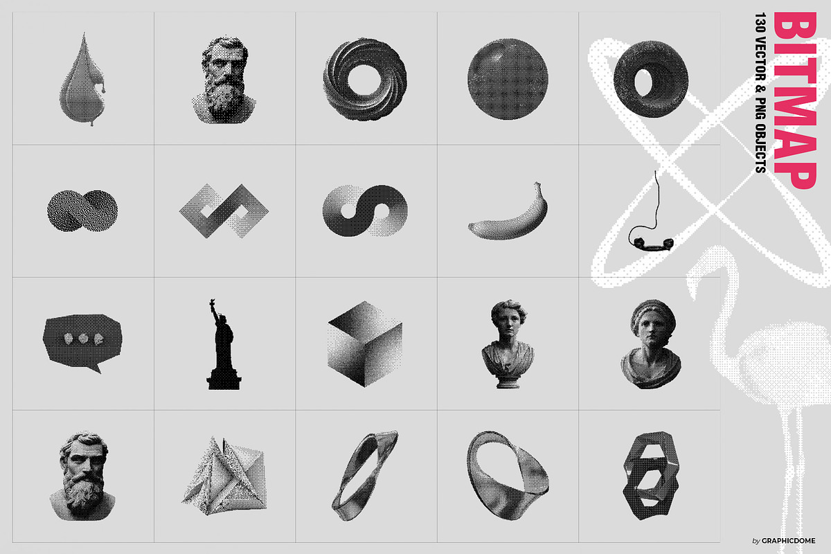 270 Dither Bitmap Vector & PNGs, an Object Graphic by Graphicdome (Photo 10 of 40)