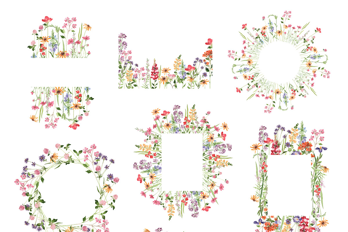 Dreaming Watercolor WILDFLOWER, a Decorative Illustration by Beigetime (Photo 10 of 14)
