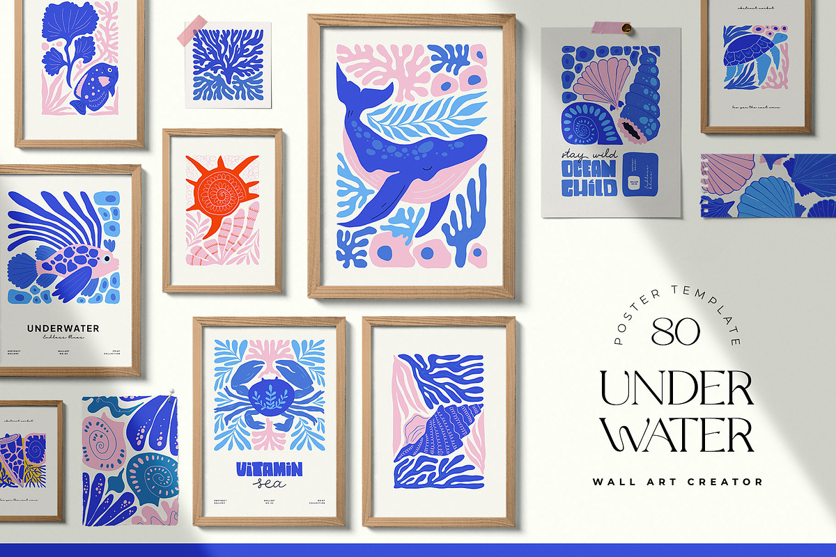 Underwater Wall Art Creator, an Object Graphic by Leleka.Store (Photo 1 of 15)