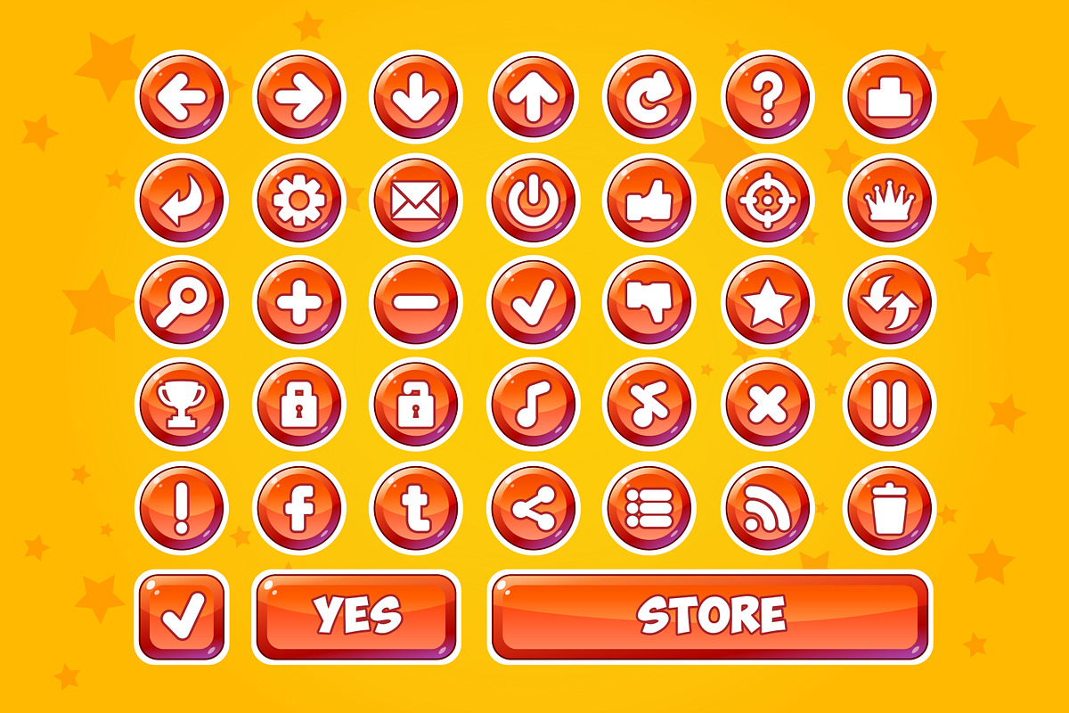 game button, a Graphic by Game Ui art (Photo 1 of 4)