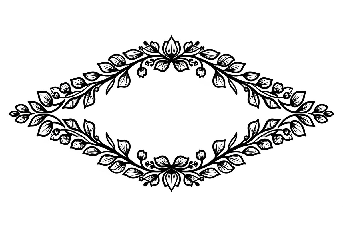 Vintage Floral Frame Vector Bundle, an Illustration by Designs_River (Photo 51 of 51)