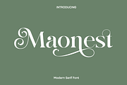 Maonest Serif Font, a Serif Font by Luna Shop (Thumbnail 1 of 11)