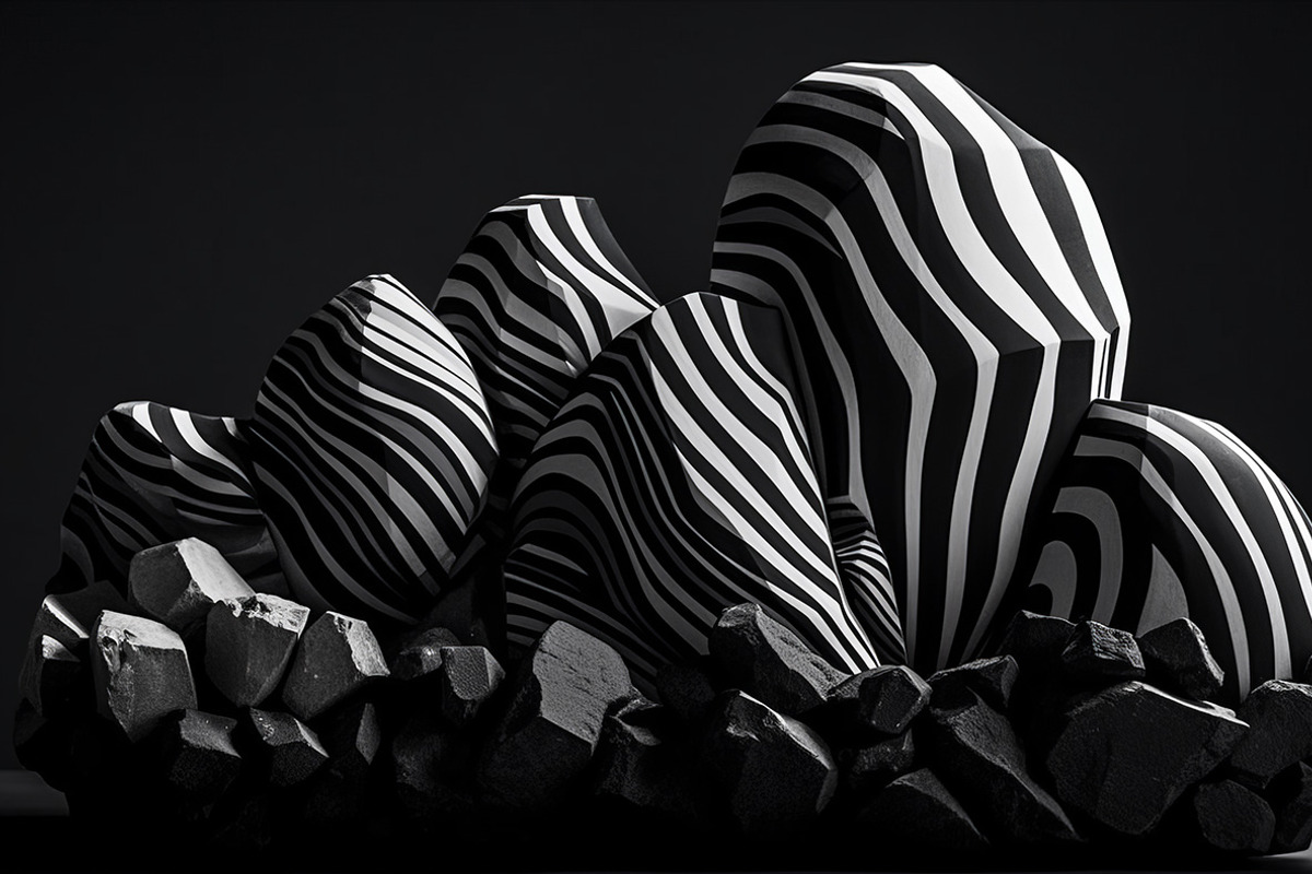 B&W Stripes 45 Backgrounds, a Background Graphic by Handmadefont (Photo 8 of 8)