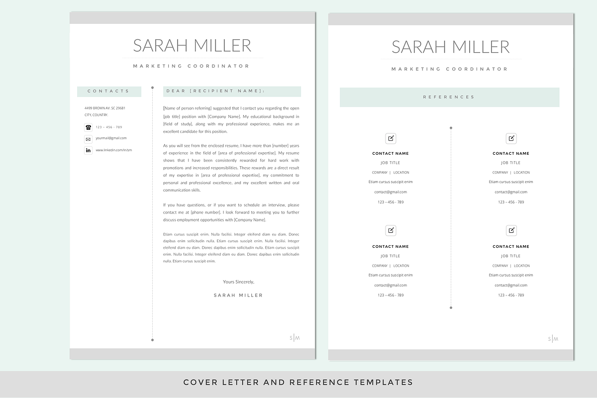 Resume CV Template & Cover Letter, a Resume Template by PAPPERMINT RESUME STUDIO (Photo 4 of 6)