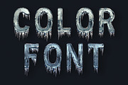 Ice Cold - Color SVG Font, a Font by Deeezy (Thumbnail 1 of 6)