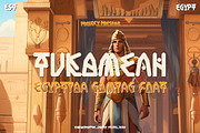 Tukamenh - Egypt Gaming Font, a Sans Serif Font by Dhabee (Thumbnail 1 of 14)