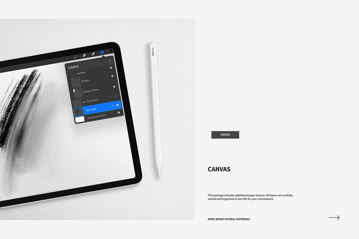 Charcoal Pro Set for Procreate App, a Brush Add-On by Roman Striga (Photo 5 of 6)