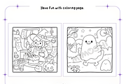 Spooky Hygge Halloween Coloring, a Seasonal Illustration by Coco Bloom (Thumbnail 2 of 4)