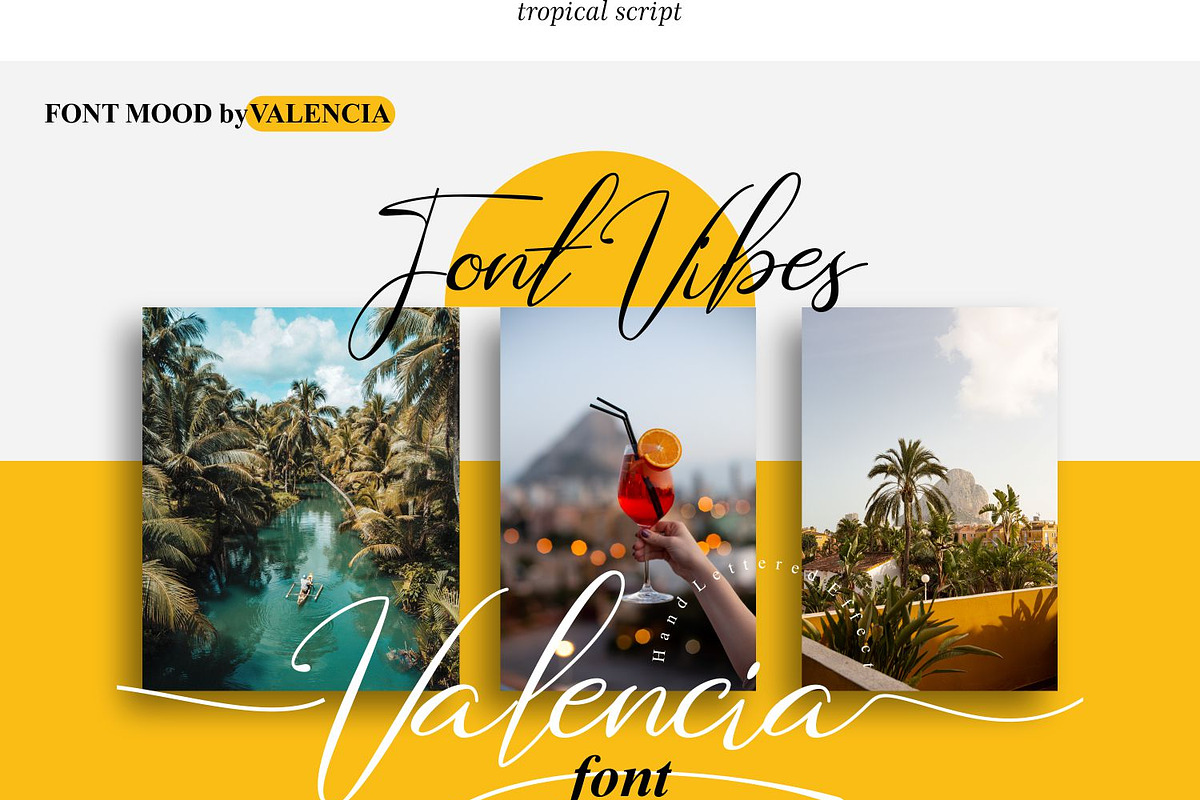 Valencia Font | Script Tropical Font, a Script Font by WhymoreArt (Photo 7 of 10)