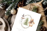 Watercolor Christmas-TINY VILLAGE, a Decorative Illustration by Beigetime (Thumbnail 7 of 10)