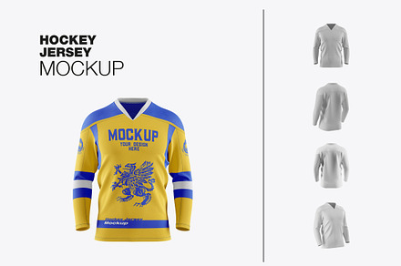 Photoshop Template Hockey Jersey Mockup Psd Free Hockey